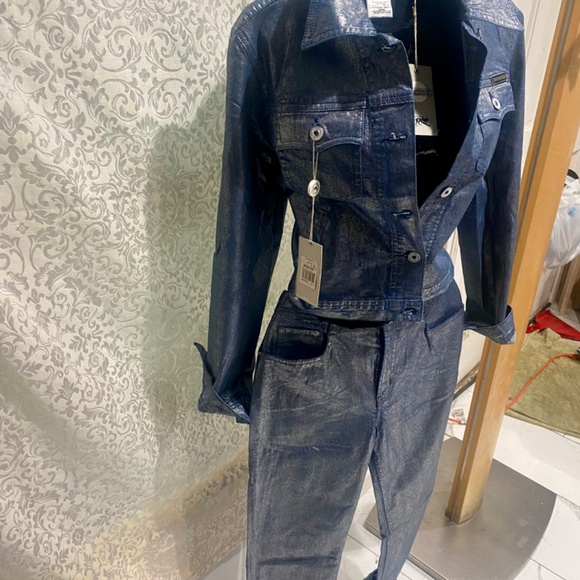 Ladies Parasuco Vintage Extreme Fit Silver Jacket Sz M - Picture 8 of 9